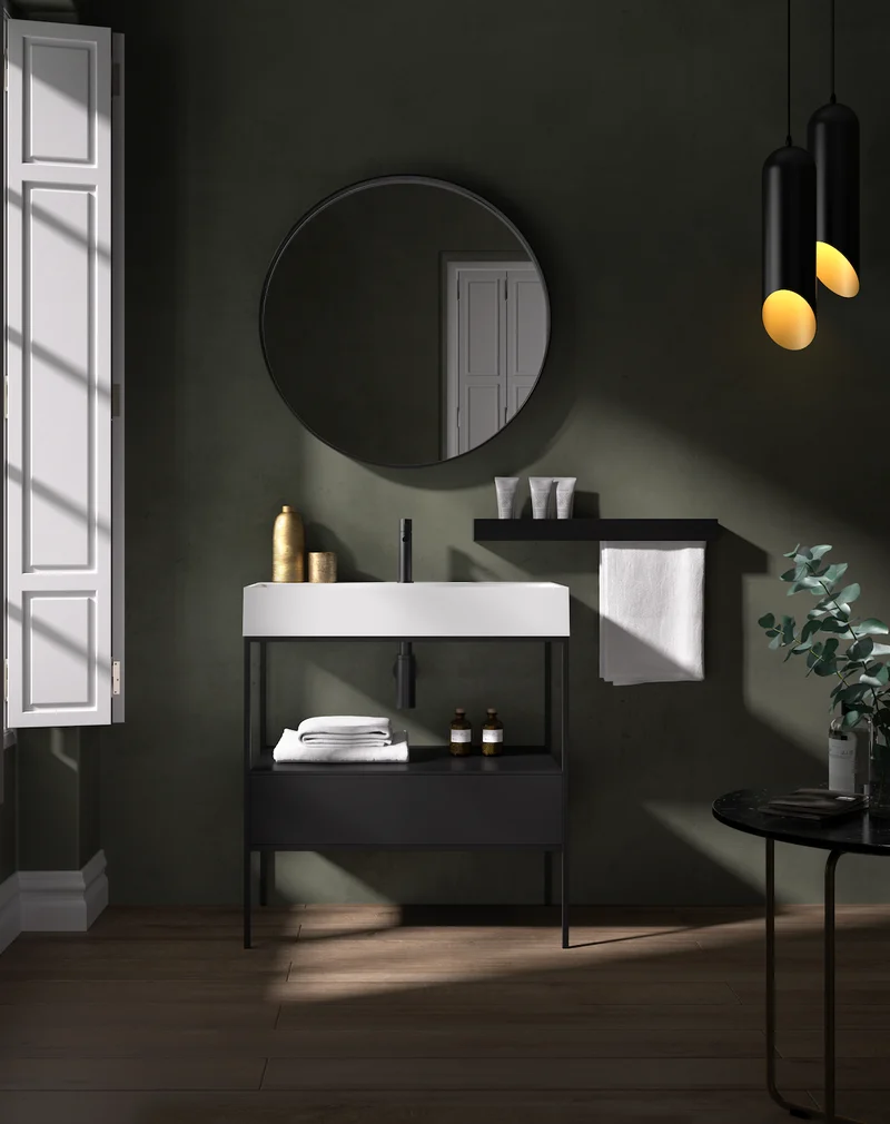 Mueble Tribeca 60-80-100cm Cajón Inferior - Estilo Industrial - Maderó Atelier