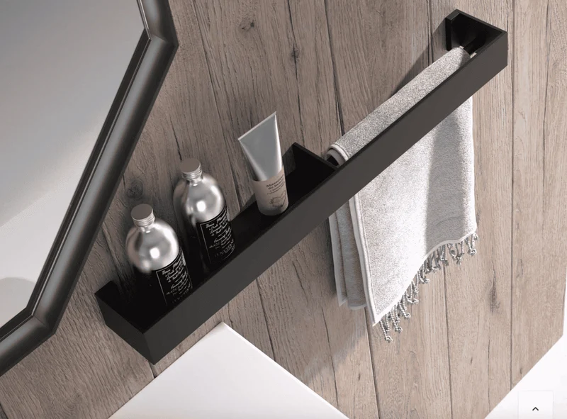 Estante con Barra Toallero Estilo Industrial - Maderó Atelier
