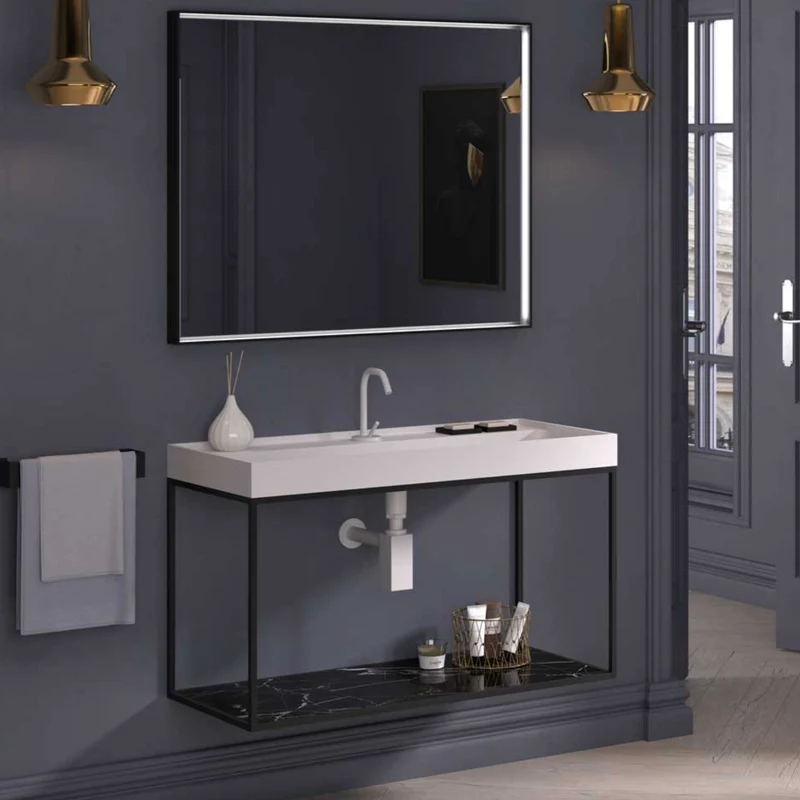 Mueble Portalavabo Suspendido Tribeca Estante Inferior - Fabricación Española | Maderó Atelier