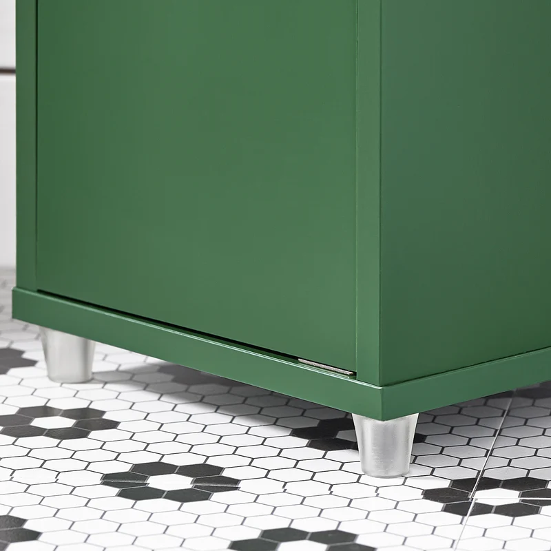 SoBuy BZR34-II-SY Mueble Columna de Baño con 5 Estantes Verde