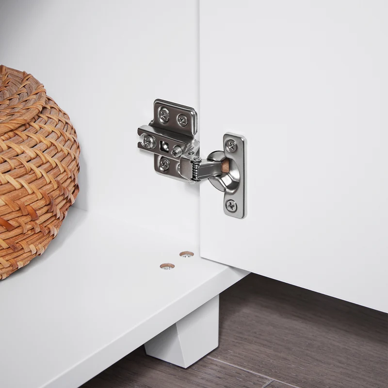 SoBuy BZR148-W Mueble para Debajo del Lavabo con 2 Puertas y 1 Estante