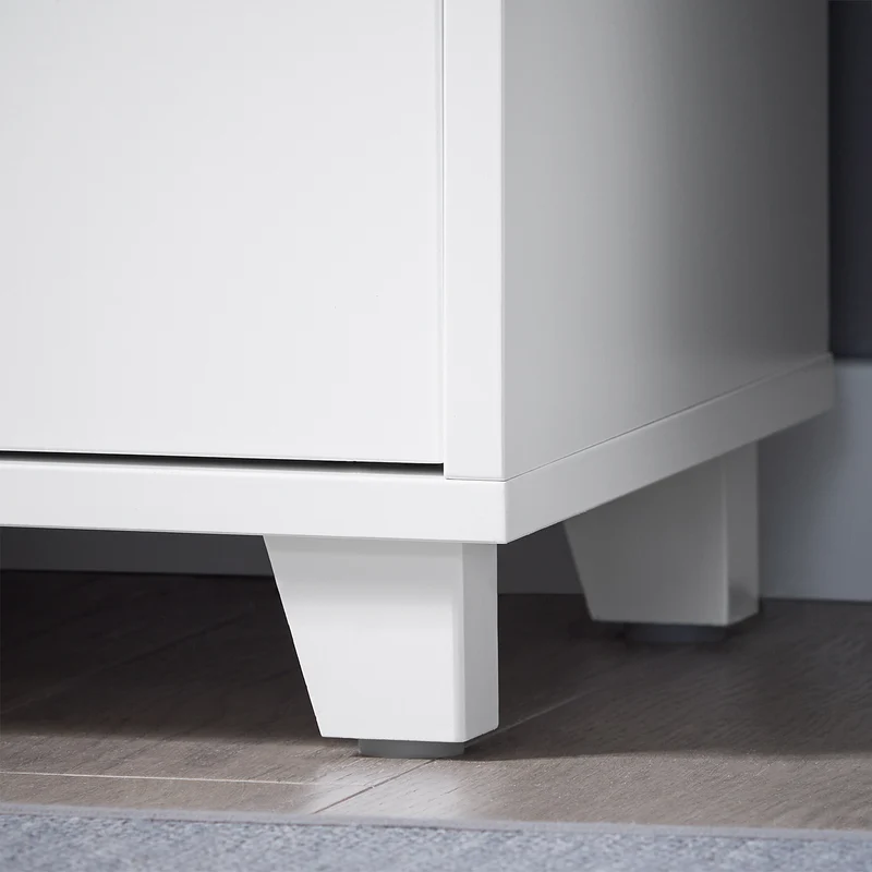SoBuy BZR148-W Mueble para Debajo del Lavabo con 2 Puertas y 1 Estante