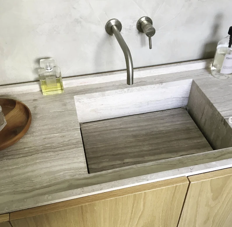 Lavabo Mármol Beige - Basil - 150 cm