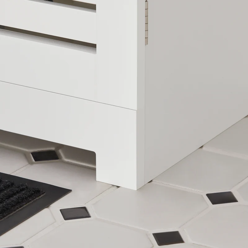 SoBuy BZR40-W Armario Lavabo con 2 Estantes y 2 Puertas