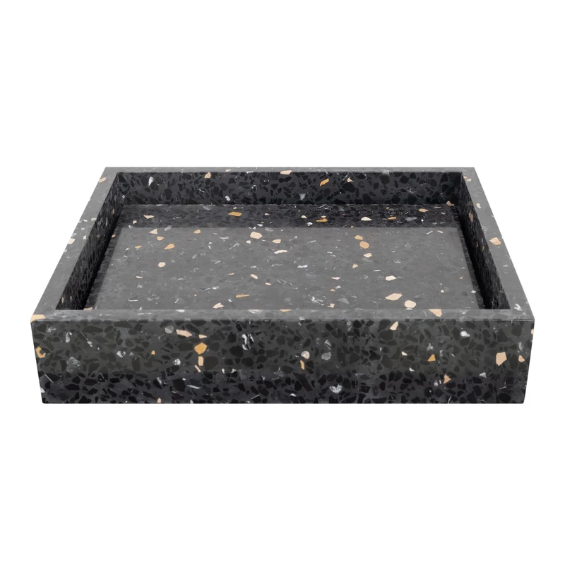 Terrazo George Negro - Con placa base