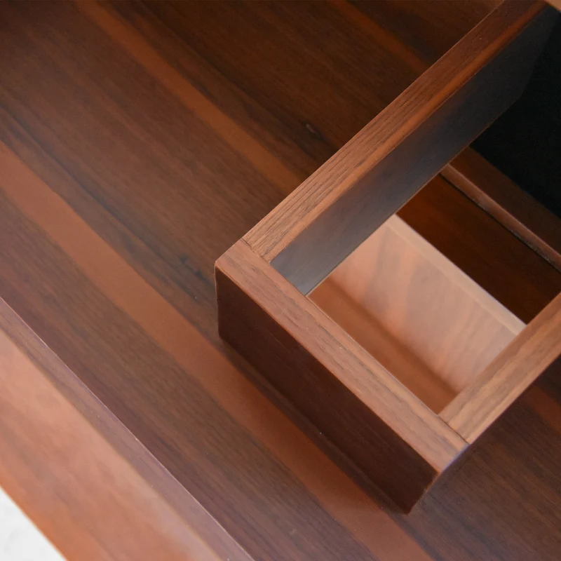 Conjunto de baño Fien 150 nogal - Sims Solid Surface