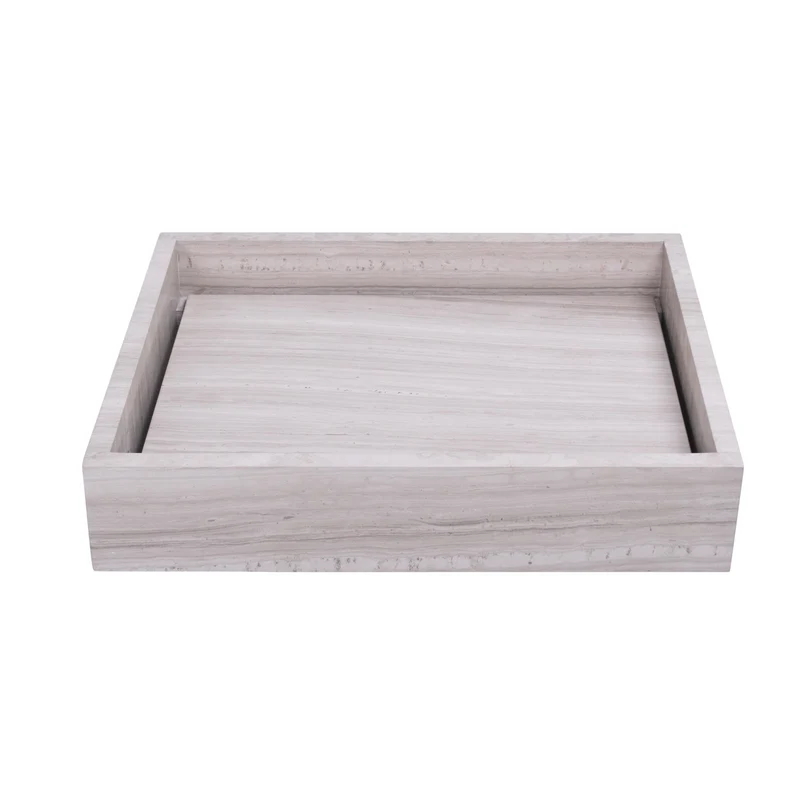 Lavabo de mármol - Beige - George - Con placa base