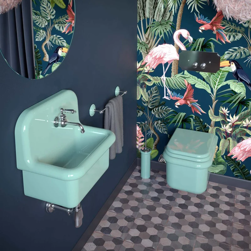 Lavabo Mini True Colors Lite Ancho y Corto - Balneo Toscia Estilo Vintage