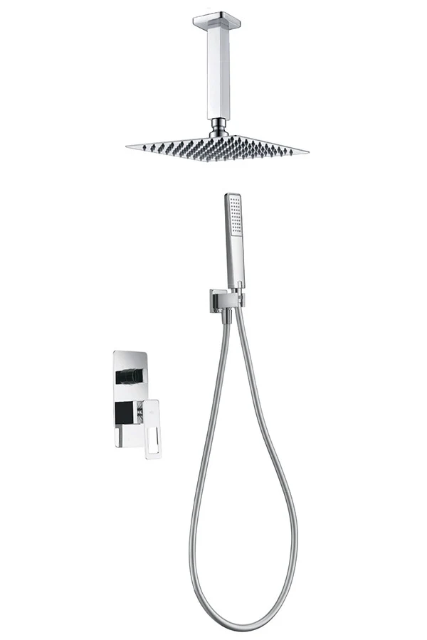 Conjunto Ducha Monomando Empotrado Estocolmo Cromado - Imex