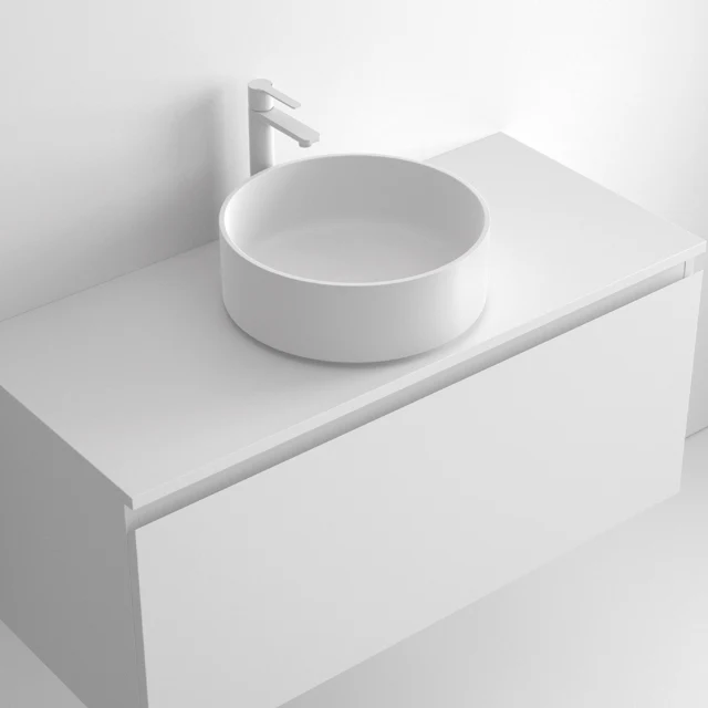 Lavabo Sobreencimera Aire Circular Ø37cm Mate - Fabricación Española | Maderó Atelier
