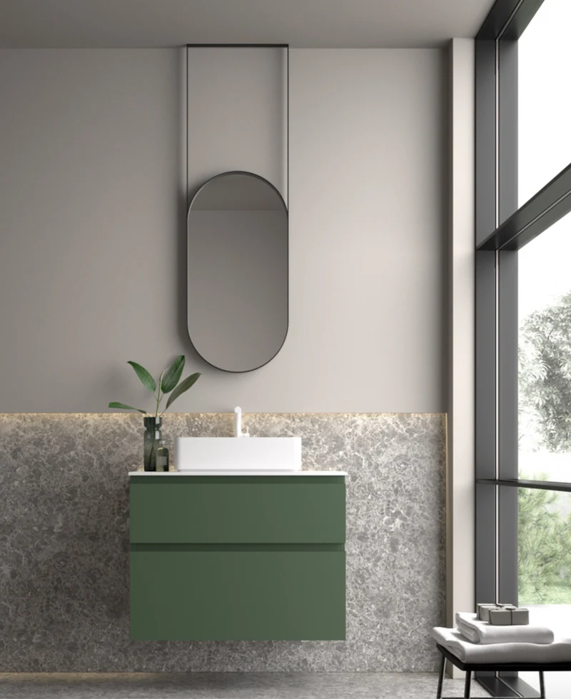 Lavabo Sobreencimera Aire Rectangular S 48x32cm Mate - Fabricación Española | Maderó Atelier