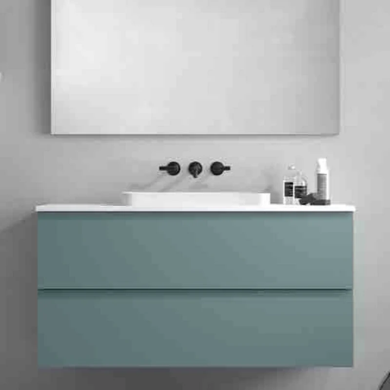 Conjunto de Baño Cotton 12 - Mueble 120cm + Lavabo + Espejo | Maderó Atelier