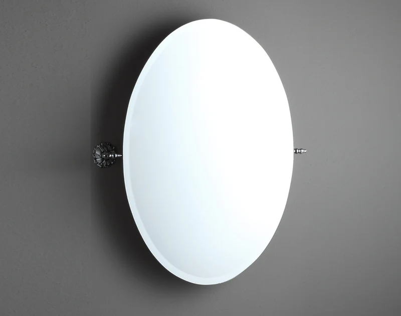 Espejo Baño Ovalado Basculante 70x50cm | Estilo Clásico Italia
