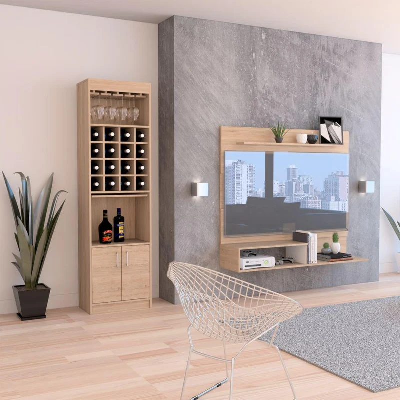 Combo para Sala Moroni, Incluye Panel TV y Bar