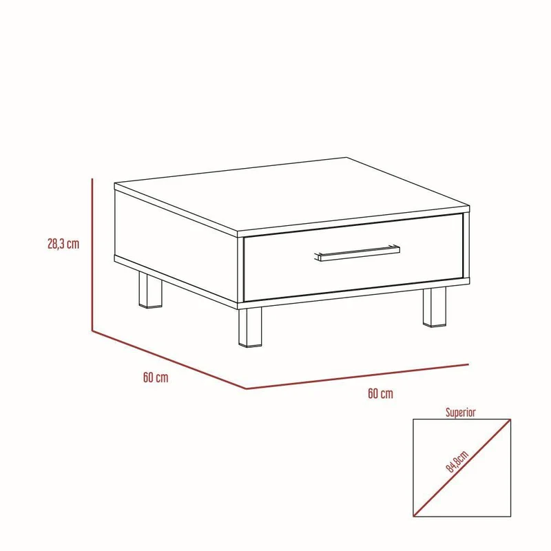 Combo para Sala Karime, Incluye Mesa para TV y Mesa de Centro