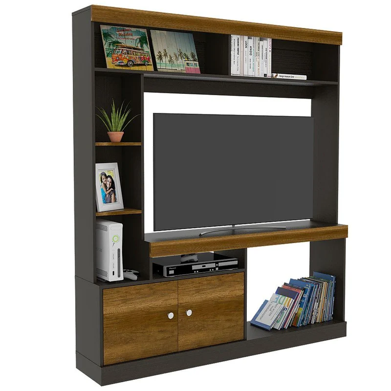 Combo para Sala Kaia, Incluye Mesa para TV y Vitrina