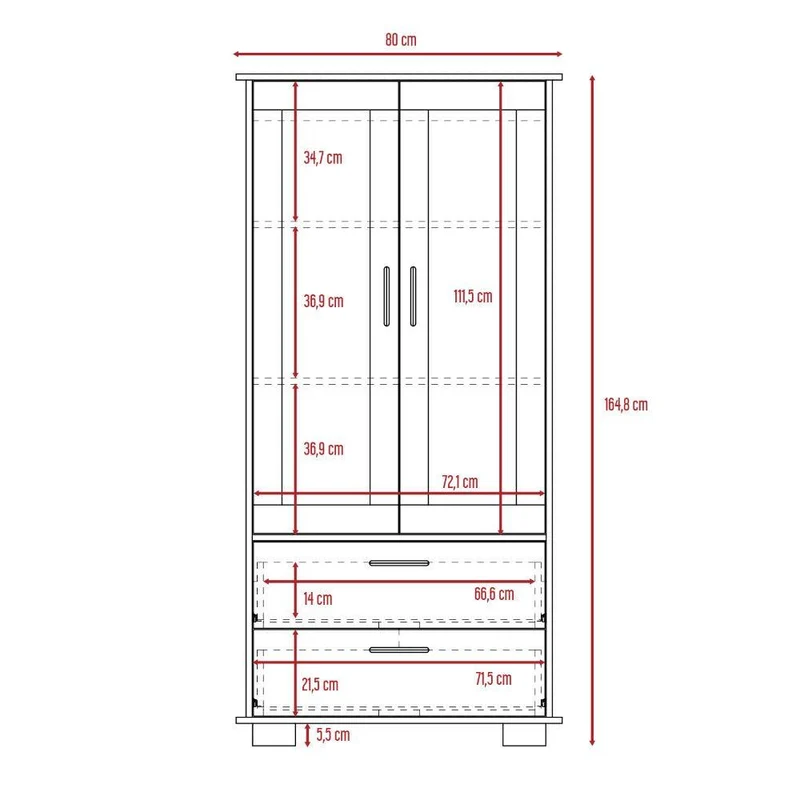 Combo para Sala Kaia, Incluye Mesa para TV y Vitrina