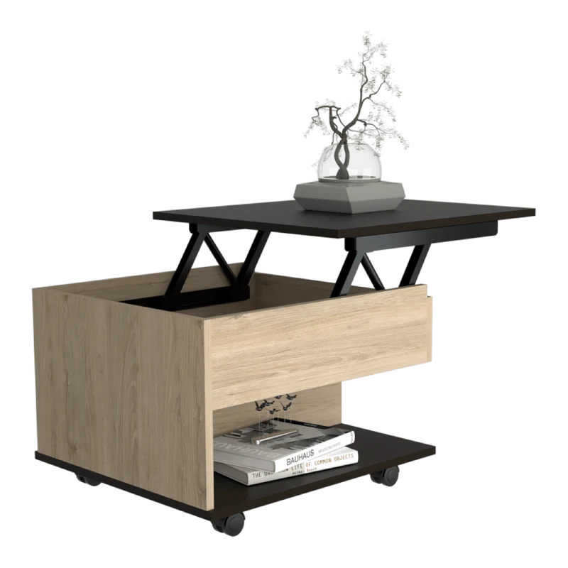 Combo para Sala de Estar París, Incluye Panel de TV y Mesa de Centro Extensible