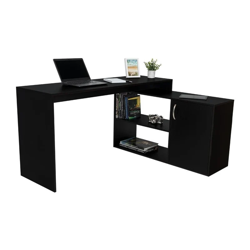 Combo para Oficina Oma, Incluye Escritorio y Set de Repisas