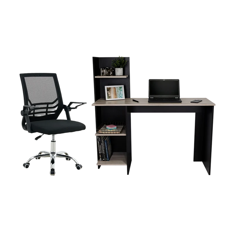 Combo para Oficina Orvik, Incluye Escritorio y Silla de Escritorio
