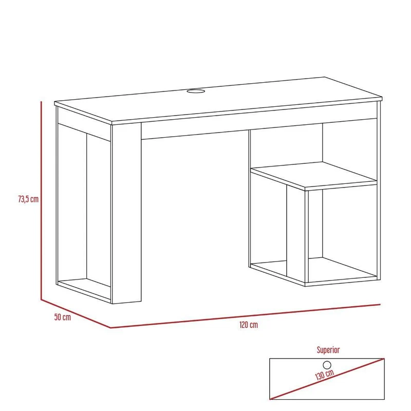 Combo para Oficina Málaga, Incluye Escritorio y Mesa de Centro