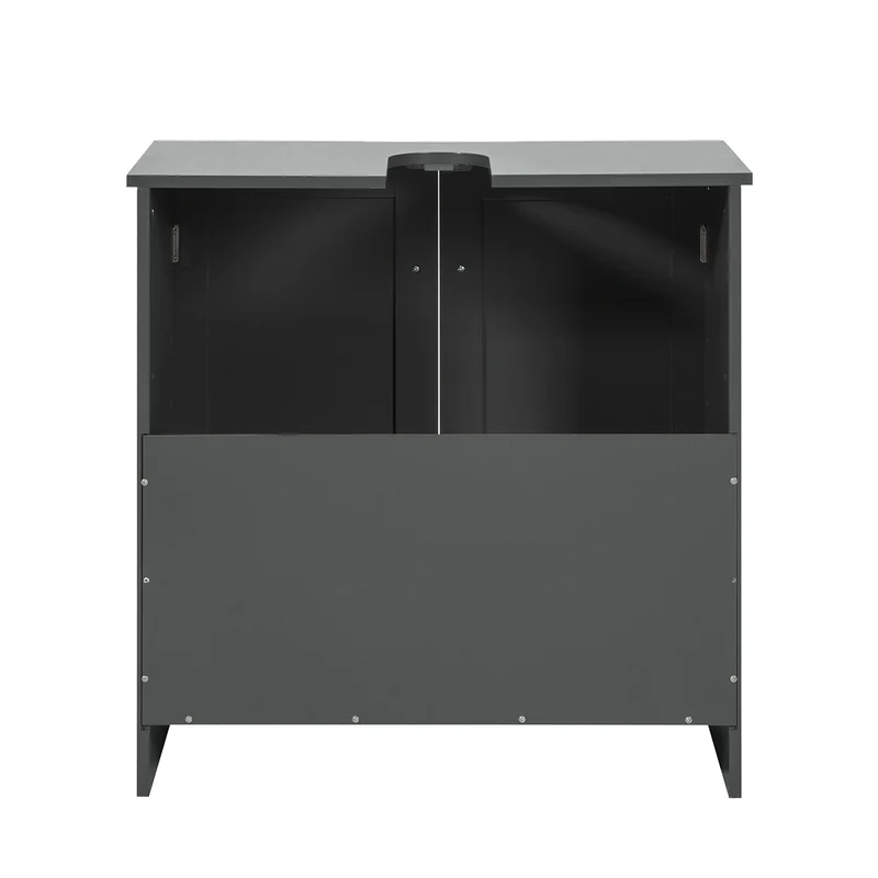 SoBuy BZR18-DG Armario Lavabo con 2 Estantes Gris