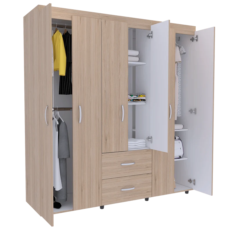 Combo para Habitación Lucania, Incluye Clóset y Biblioteca