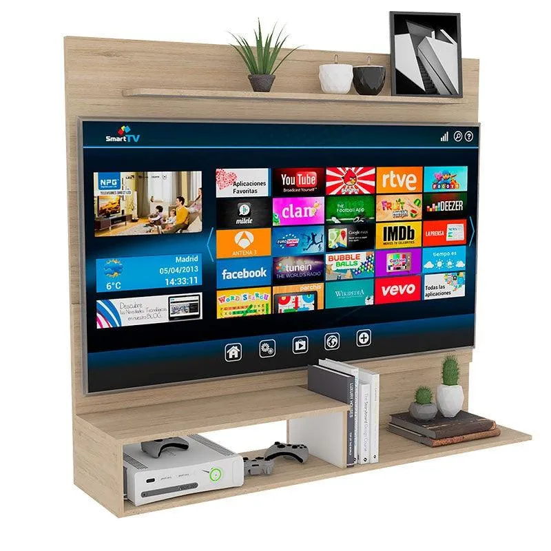 Combo para Habitación Hotmar, Incluye Panel de TV y Mesa de Noche