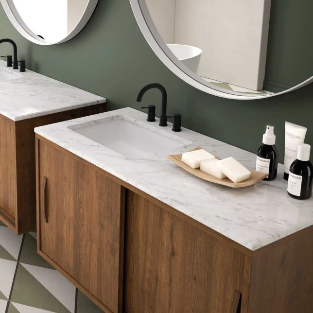 Encimera de Mármol + Lavabo Star Encastrado - Maderó Atelier