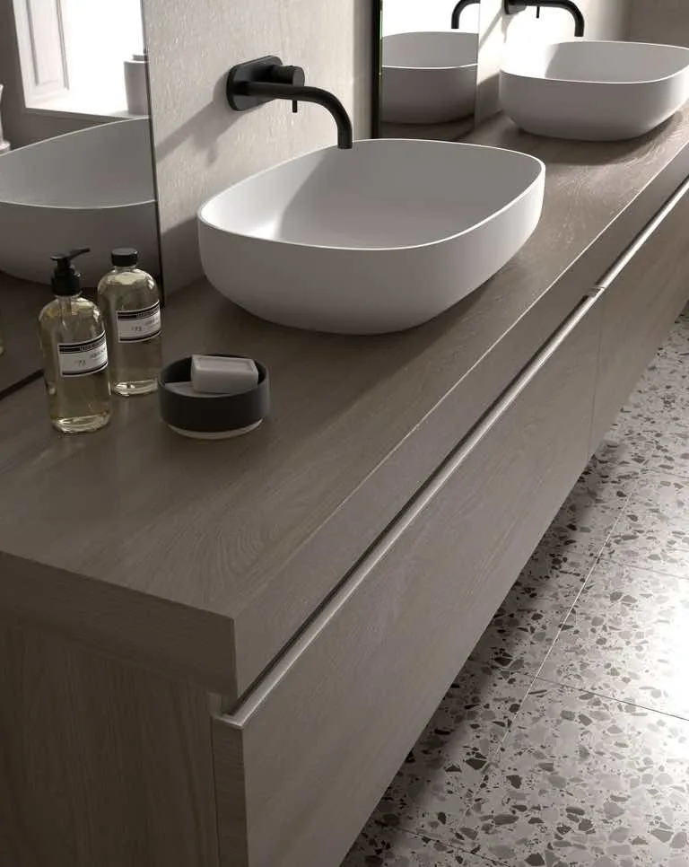 Mueble Portalavabo Suspendido Leo 1 Cajón - Fabricación Española | Maderó Atelier