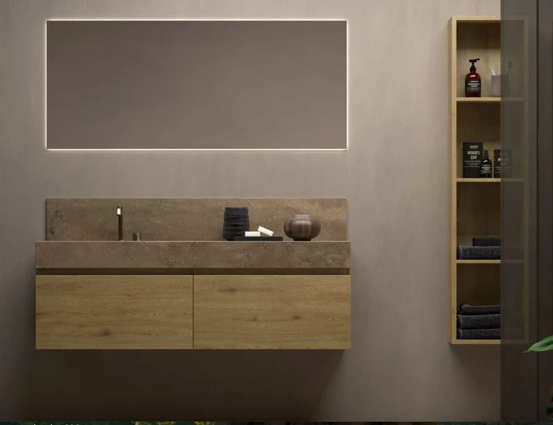 Mueble Portalavabo Suspendido Leo 1 Cajón - Fabricación Española | Maderó Atelier