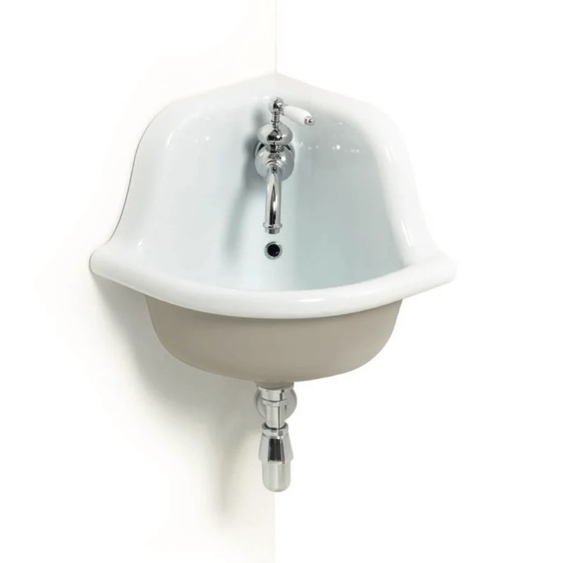 Lavabo Esquinero Mediano 42x42cm True Colors - Balneo Toscia Estilo Vintage