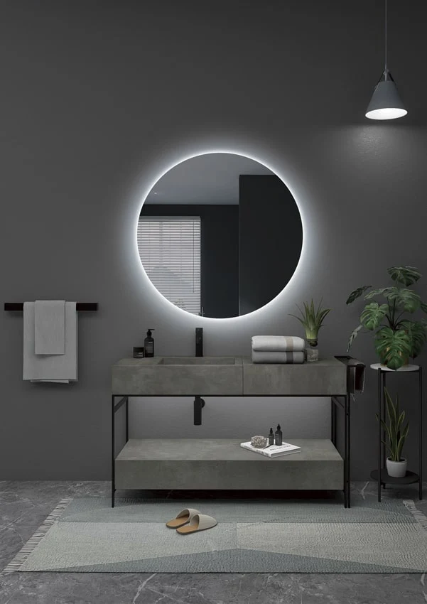 Espejo Baño Redondo LED Retroiluminado Oporto - Ledimex | 3.000K o 6.500K