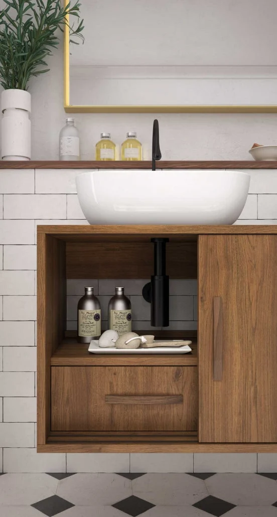 Mueble Baño Velvet 120cm - 2 Puertas | Patas Vintage Opcionales | Maderó Atelier