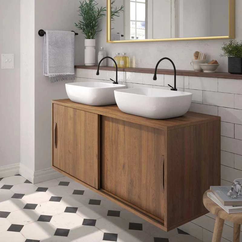 Mueble Baño Velvet 100cm - 2 Puertas | Patas Vintage Opcionales | Maderó Atelier