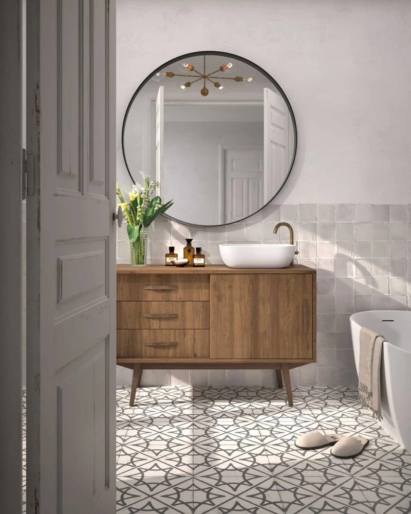 Mueble Baño Velvet 80cm - 1 Puerta + 3 Cajones | Patas Vintage Opcionales | Maderó Atelier