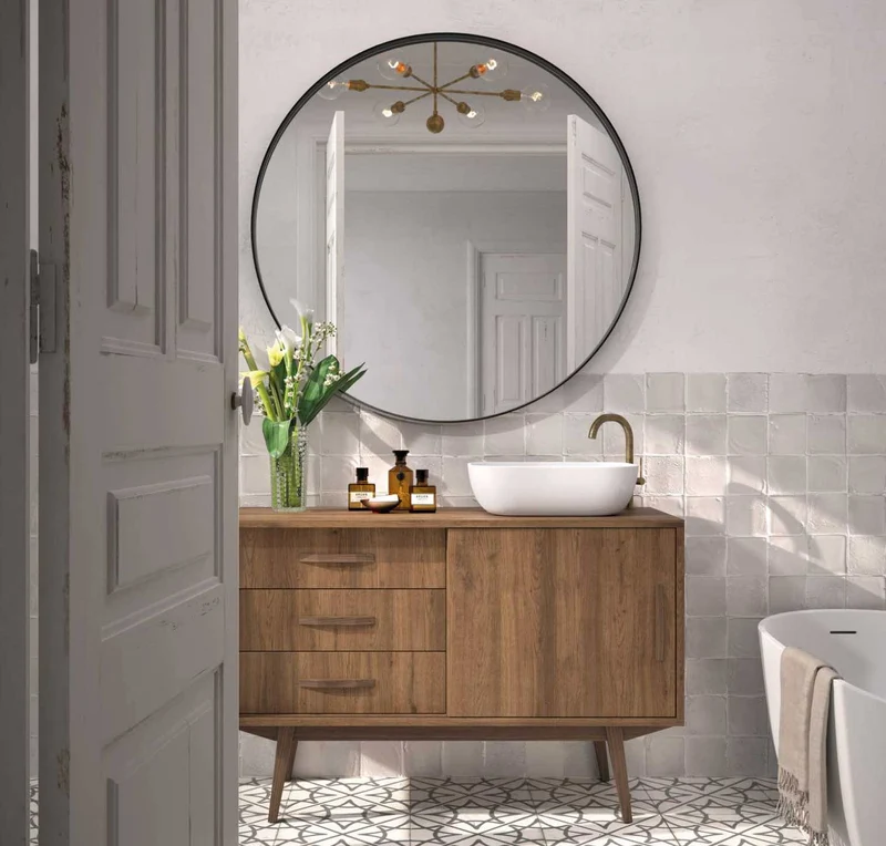 Mueble Baño Velvet 120cm - 1 Puerta + 3 Cajones | Patas Vintage Opcionales | Maderó Atelier