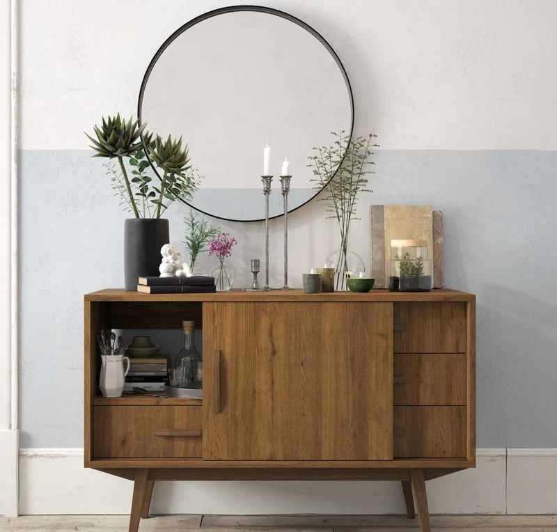 Mueble Baño Velvet 120cm - 1 Puerta + 3 Cajones | Patas Vintage Opcionales | Maderó Atelier