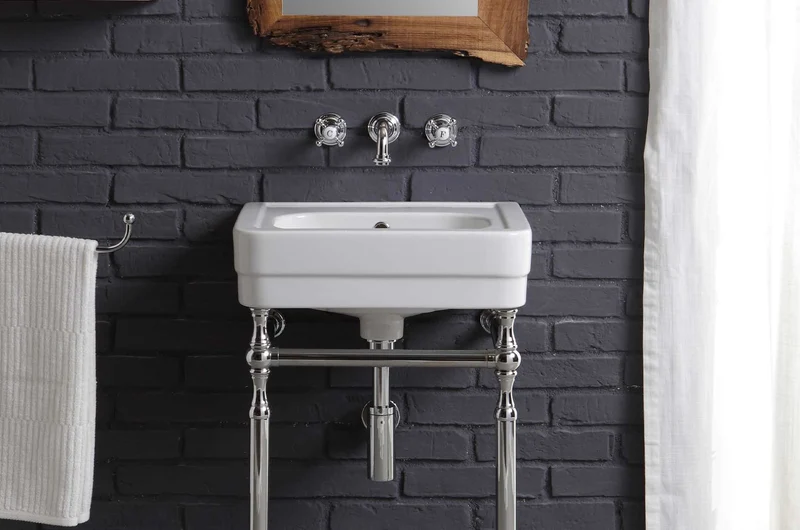 Lavabo con Base Metálica a Suelo Provence 900 - Balneo Toscia Estilo Clásico