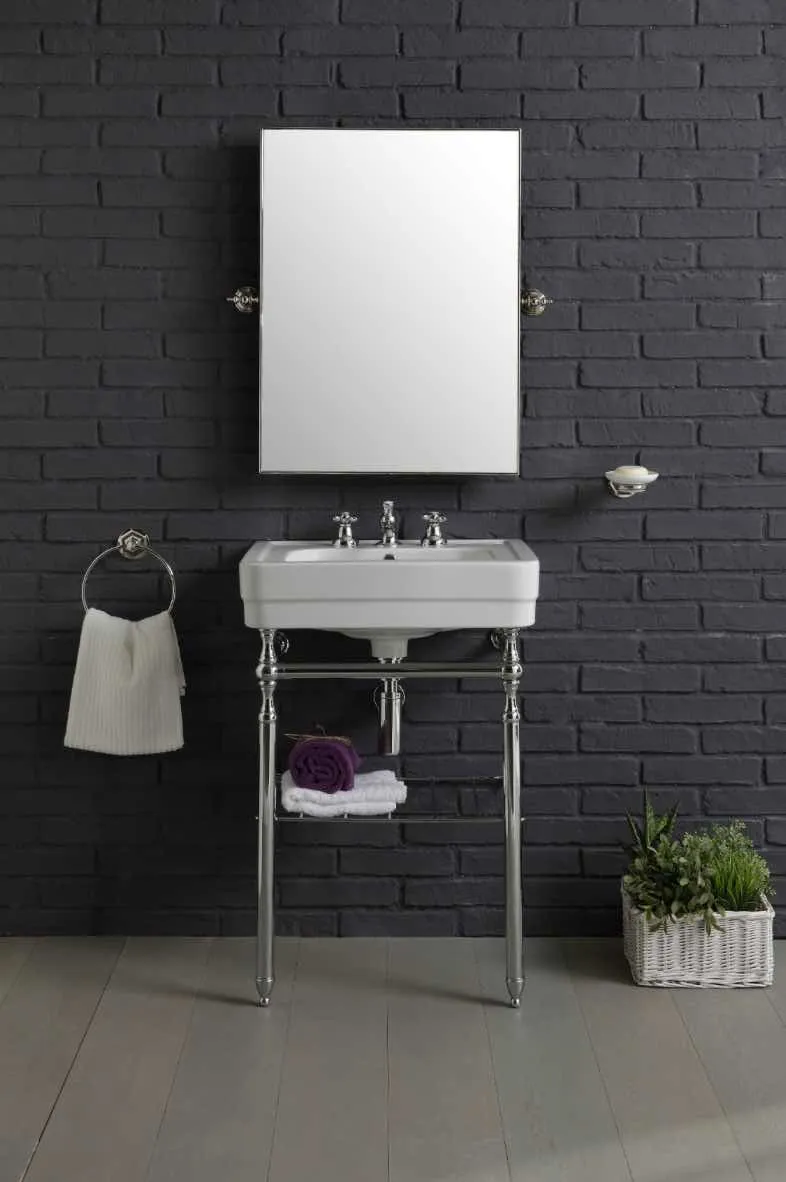 Lavabo con Base Metálica a Suelo Provence 900 - Balneo Toscia Estilo Clásico