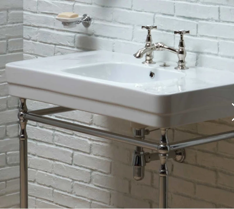 Lavabo con Base Metálica a Suelo Provence 900 - Balneo Toscia Estilo Clásico