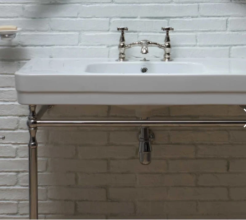 Lavabo con Base Metálica a Suelo Provence 900 - Balneo Toscia Estilo Clásico