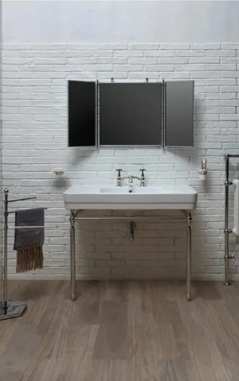 Lavabo con Base Metálica a Suelo Provence 900 - Balneo Toscia Estilo Clásico