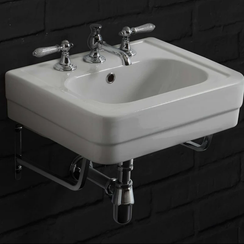 Lavabo con Soportes Murales Metálicos Provence 900 - Balneo Toscia Estilo Clásico