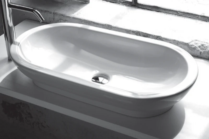 Lavabo Sobreencimera Oval 70cm - Balneo Toscia Estilo Moderno