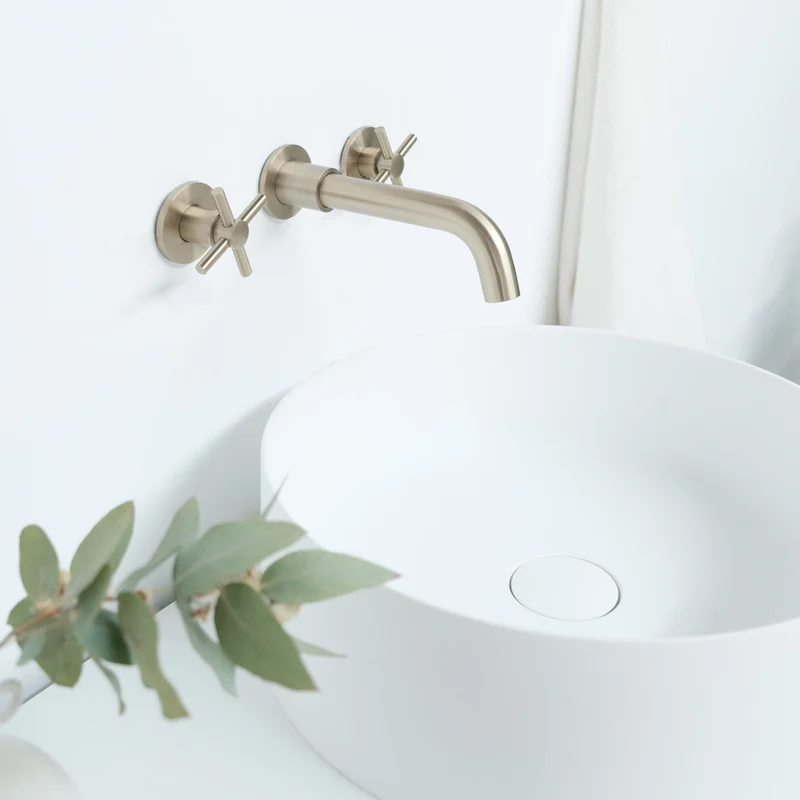 Conjunto de baño Fien 150 nogal - Sims Solid Surface