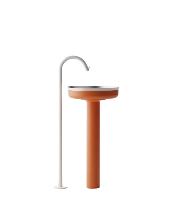Lavabo de pedestal Undici Inox