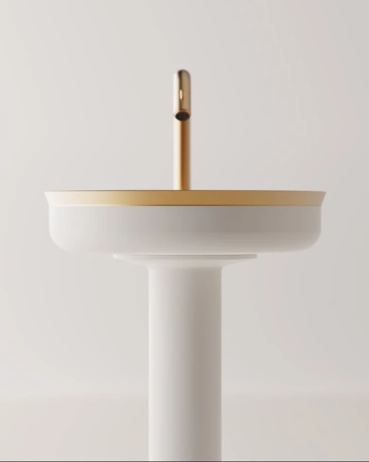 Lavabo de pedestal Undici Inox