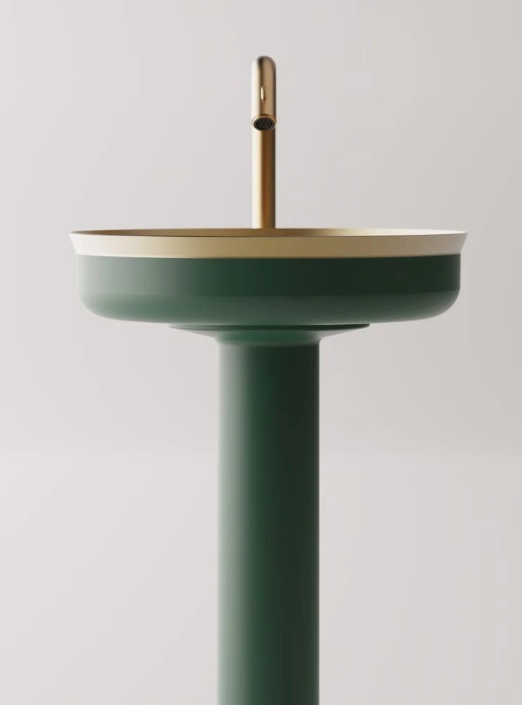 Lavabo de pedestal Undici Inox