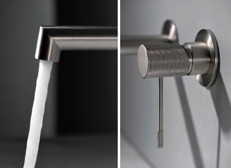Grifería Lavabo Empotrada Line Níquel Cepillado - Imex